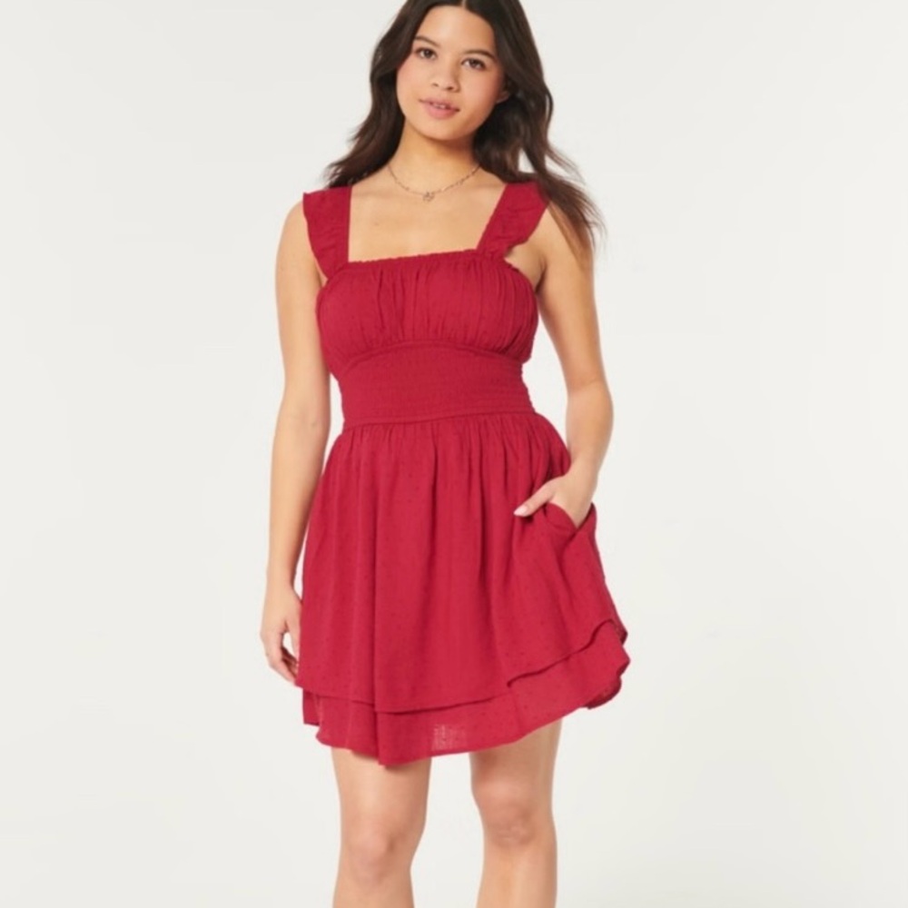 NWT! Red Hollister Dress /Romper - Picture 2 of 10